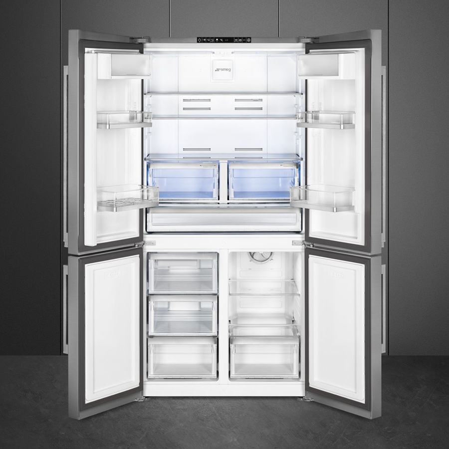 SMEG FQ60XE Vrijstaande Amerikaanse Koelkast - Inox 2