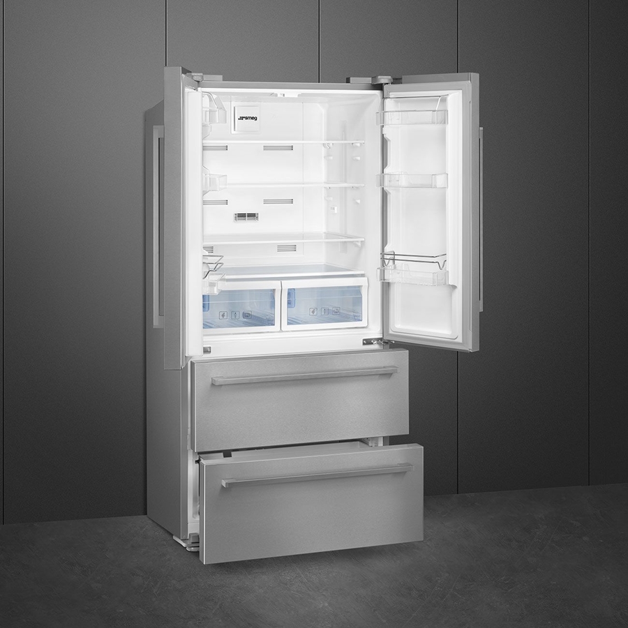 SMEG FQ55FXDE vrijstaande Koel-vriescombinatie - Inox 5