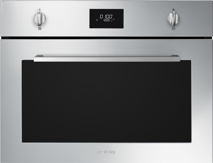 SMEG SO4401M1X Selezione Esthetisch Inbouw Micro Combi Galileo Oven - Zilver Grijs 1