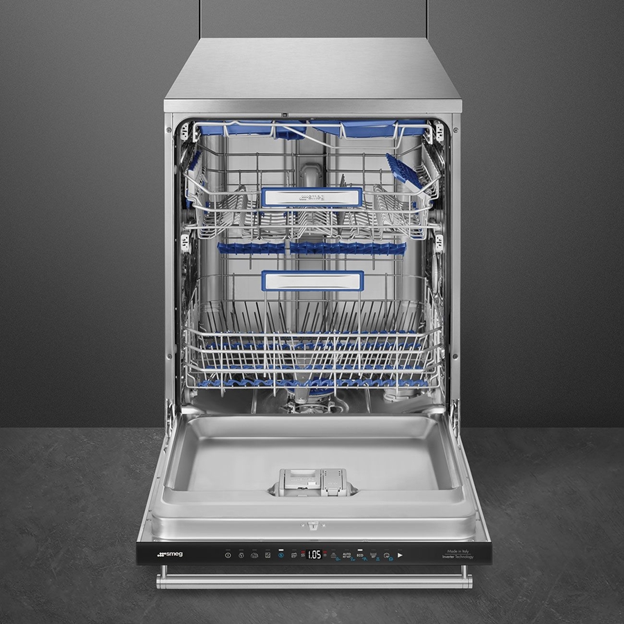 SMEG LVS345BQSTX Classici Esthetisch Vrijstaande Vaatwasser - RVS 4