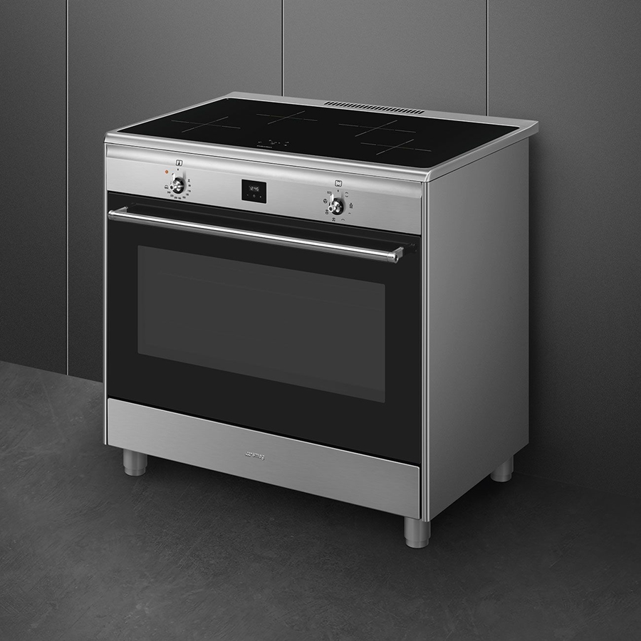 SMEG CG90CIXT Classici Esthetisch Fornuis met Inductie Kookplaat - 90 x 60 cm 2