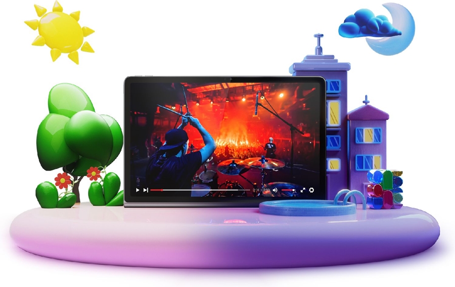 Lenovo Tab Plus 128GB WiFi met grijze sleeve  23