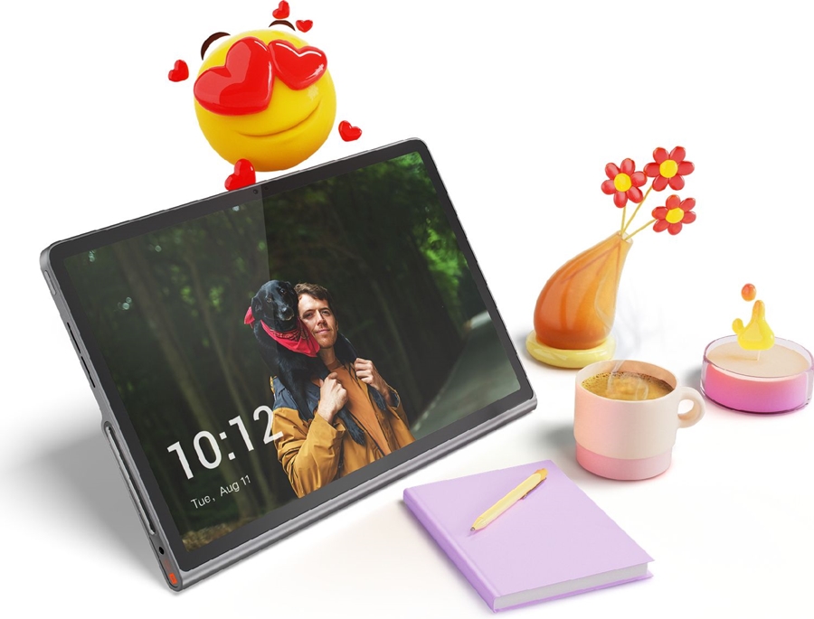 Lenovo Tab Plus 128GB WiFi met grijze sleeve  26
