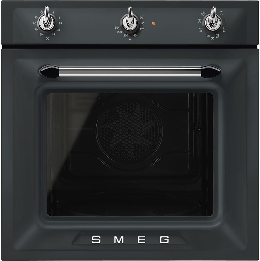 SMEG SF69M3TNO Victoria Esthetisch Thermogeventileerde Inbouw Oven - 60 cm - Mat Zwart 1