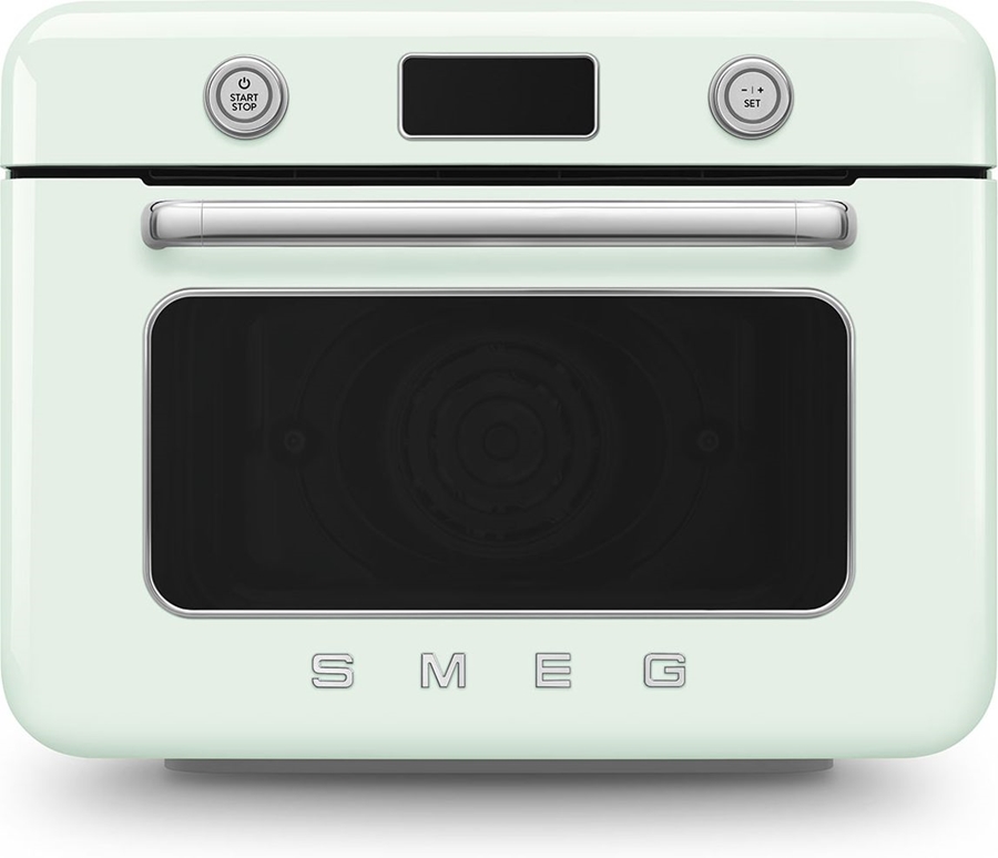 SMEG COF01PGEU Vrijstaande Combi Stoomoven 50's Style - Watergroen 1