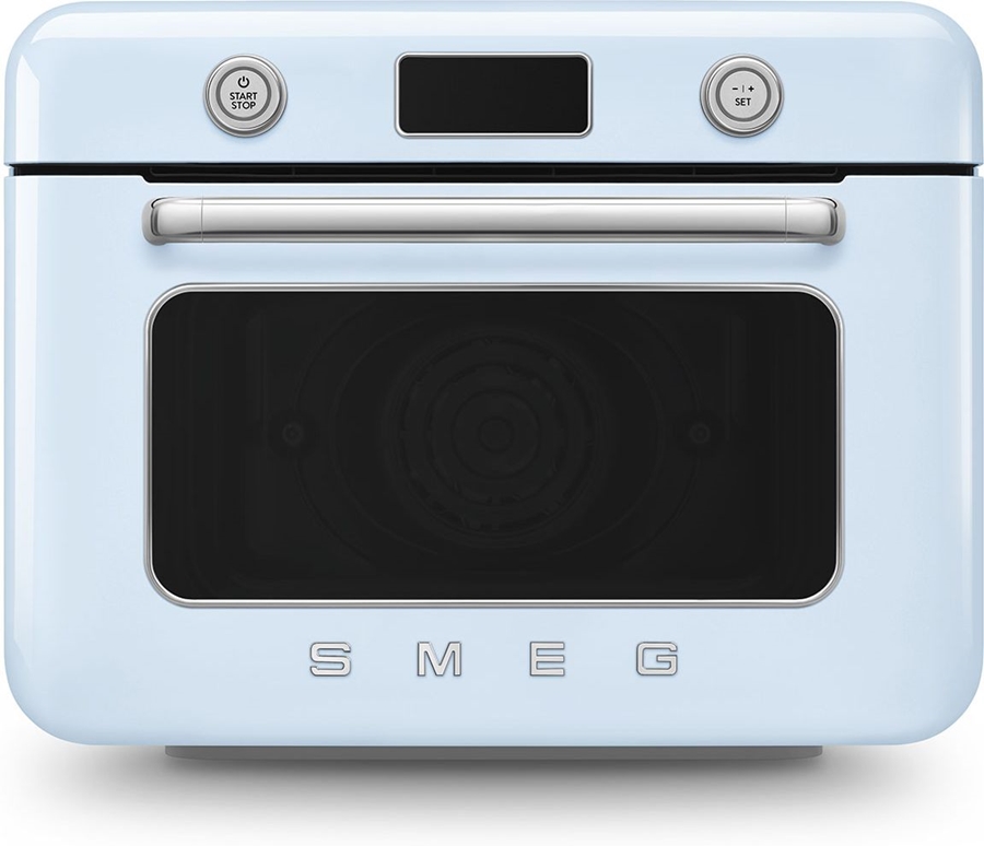 SMEG COF01PBEU Vrijstaande Combi Stoomoven 50's Style - Pastelblauw 1