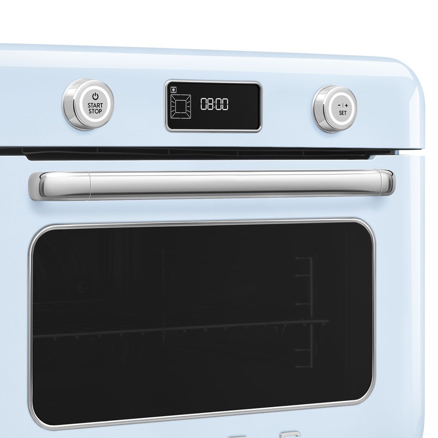 SMEG COF01PBEU Vrijstaande Combi Stoomoven 50's Style - Pastelblauw 10