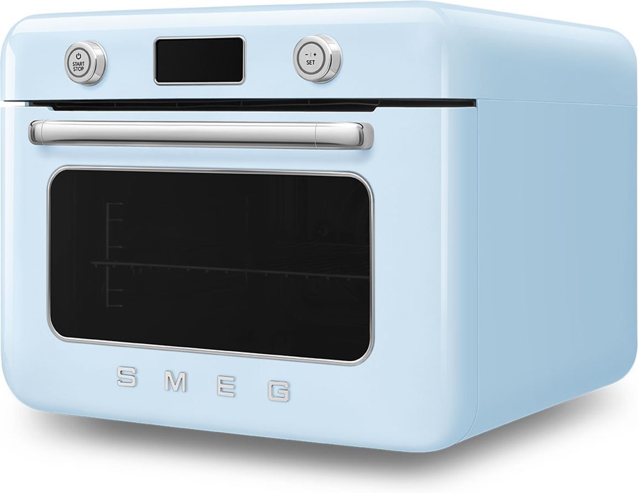SMEG COF01PBEU Vrijstaande Combi Stoomoven 50's Style - Pastelblauw 2