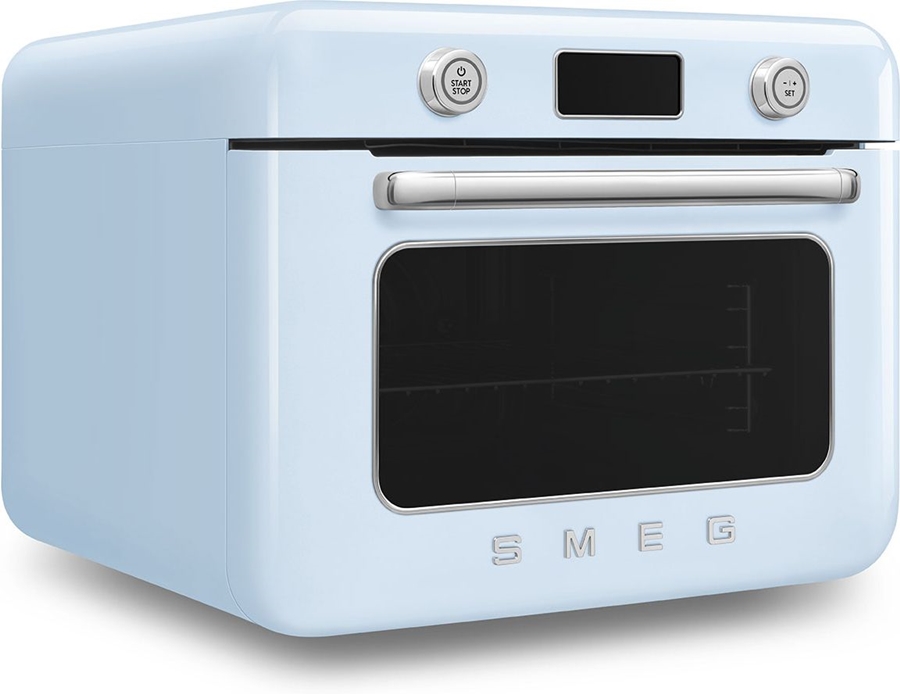 SMEG COF01PBEU Vrijstaande Combi Stoomoven 50's Style - Pastelblauw 8