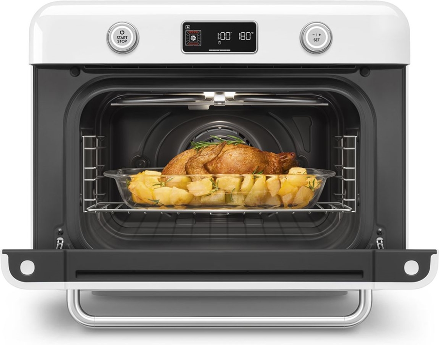 SMEG COF01WHEU Vrijstaande Combi Stoomoven 50's Style - Glanzend Wit 9