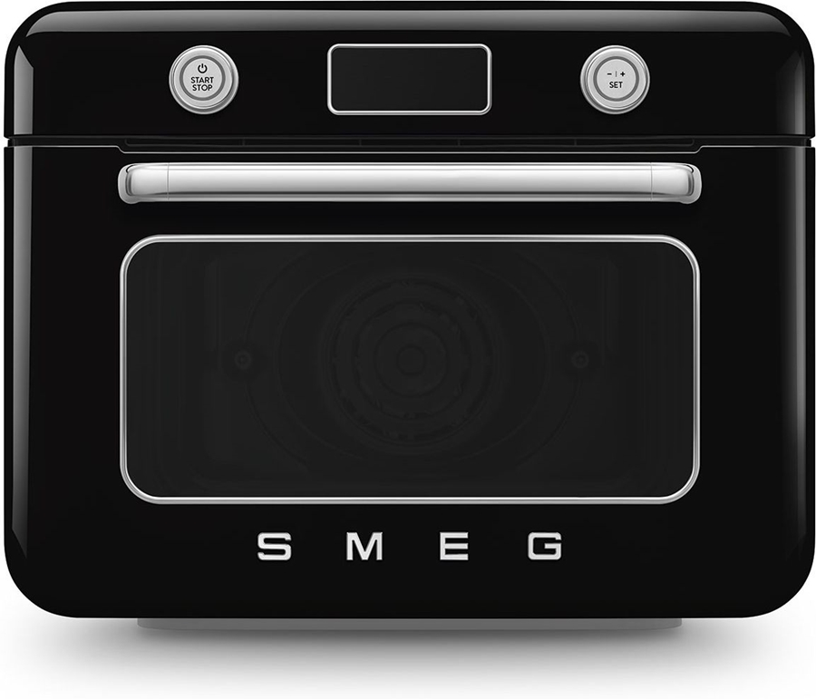 SMEG COF01BLEU Vrijstaande Combi Stoomoven 50's Style - Glanzend Zwart  1