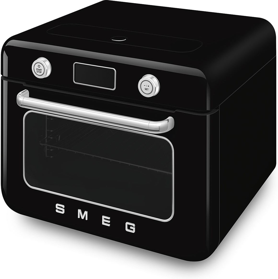 SMEG COF01BLEU Vrijstaande Combi Stoomoven 50's Style - Glanzend Zwart  4