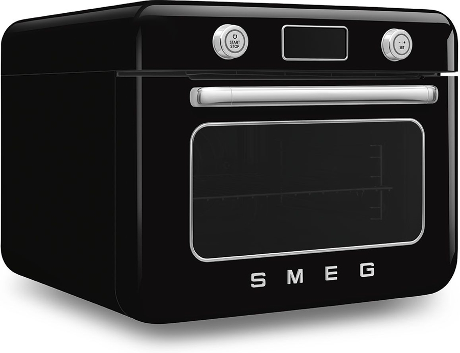 SMEG COF01BLEU Vrijstaande Combi Stoomoven 50's Style - Glanzend Zwart  8