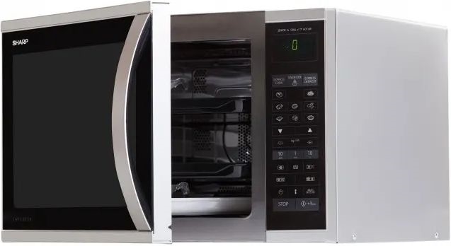 Sharp R971INW Combimagnetron - Inox / Zilver  2