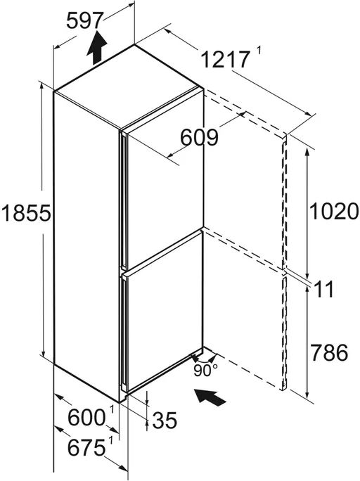 Liebherr CNsdb 5223 Plus NoFrost Koel-vriescombinatie  10