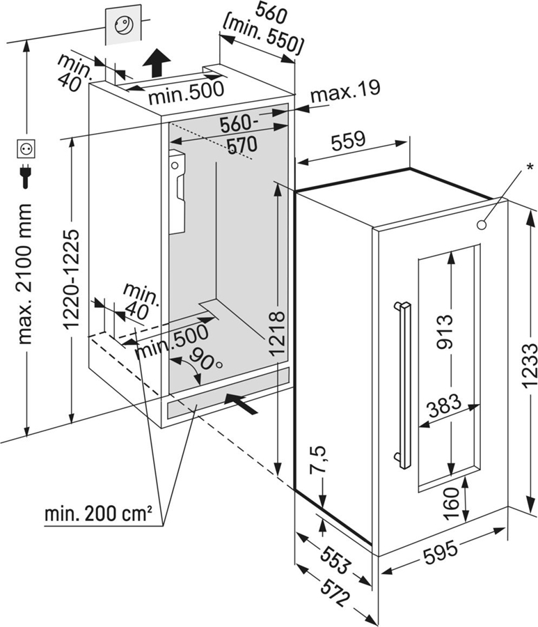Liebherr EWTdf 2353 Vinidor Inbouwbare Wijnklimaatkast 5