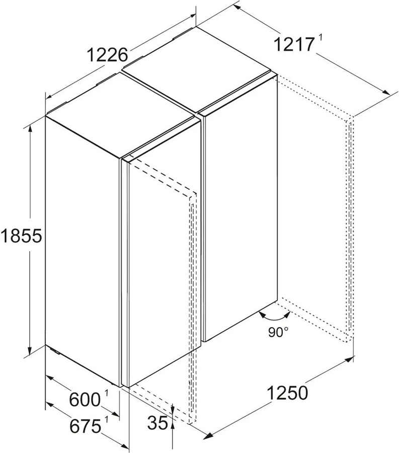  Liebherr XRFsf 5245-22 Amerikaanse Koelkast  3