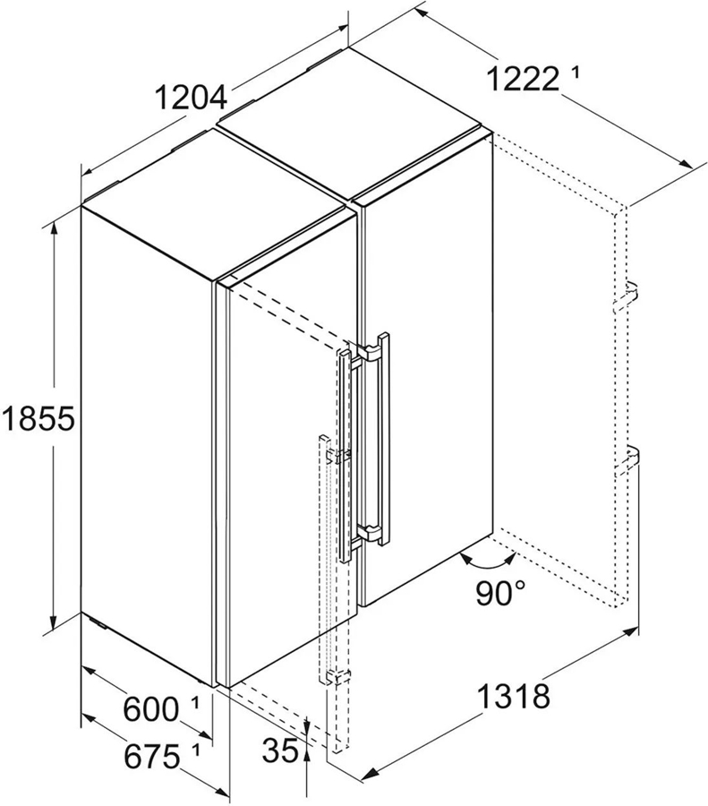 Liebherr XRFst 5295-22 Amerikaanse Koelkast 4