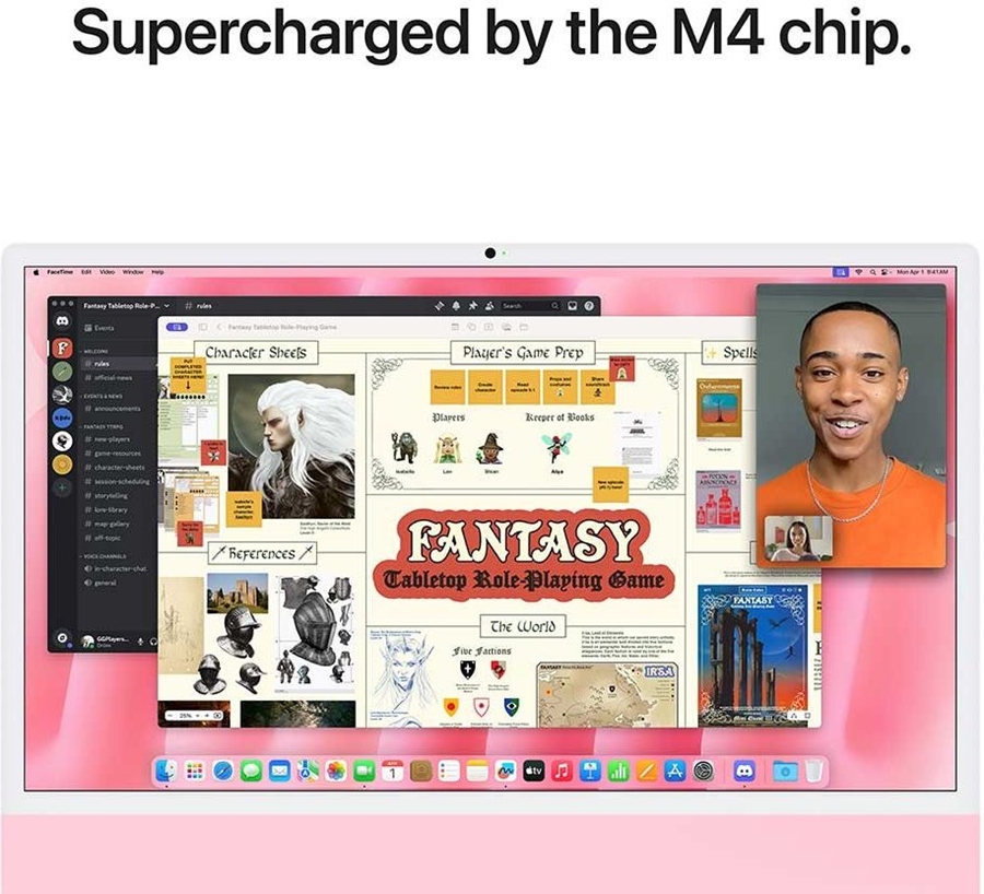 Apple iMac 24" Roze (2024) - M4 chip, 10 CPU/GPU, 24GB/512GB SSD 5