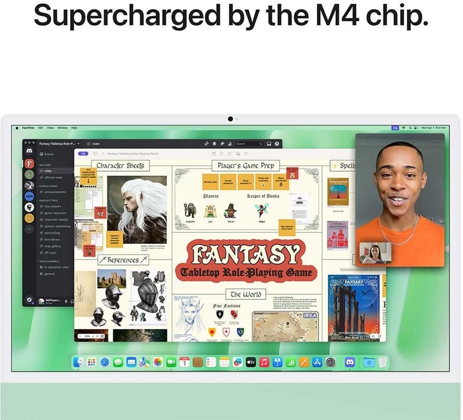 Apple iMac 24" Groen (2024) – M4 chip, 8 CPU/GPU, 16GB/256GB SSD 5