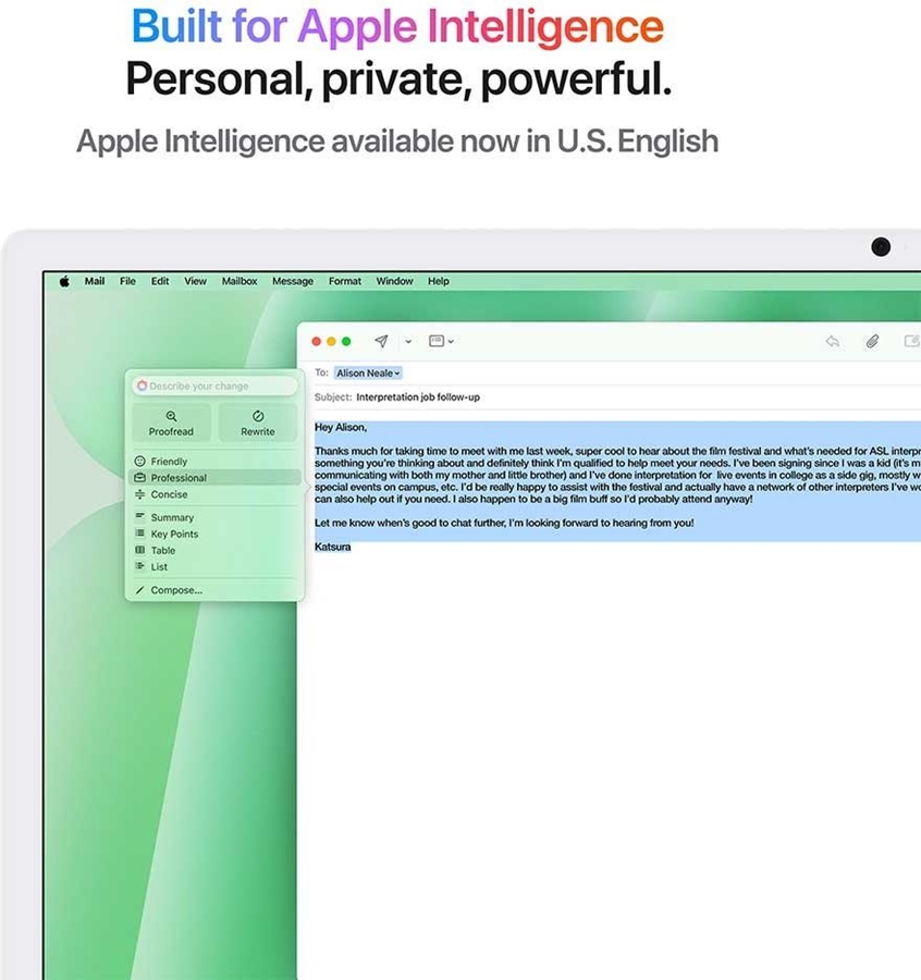 Apple iMac 24" Groen (2024) – M4 chip, 10 CPU/GPU, 16GB/256GB SSD 4