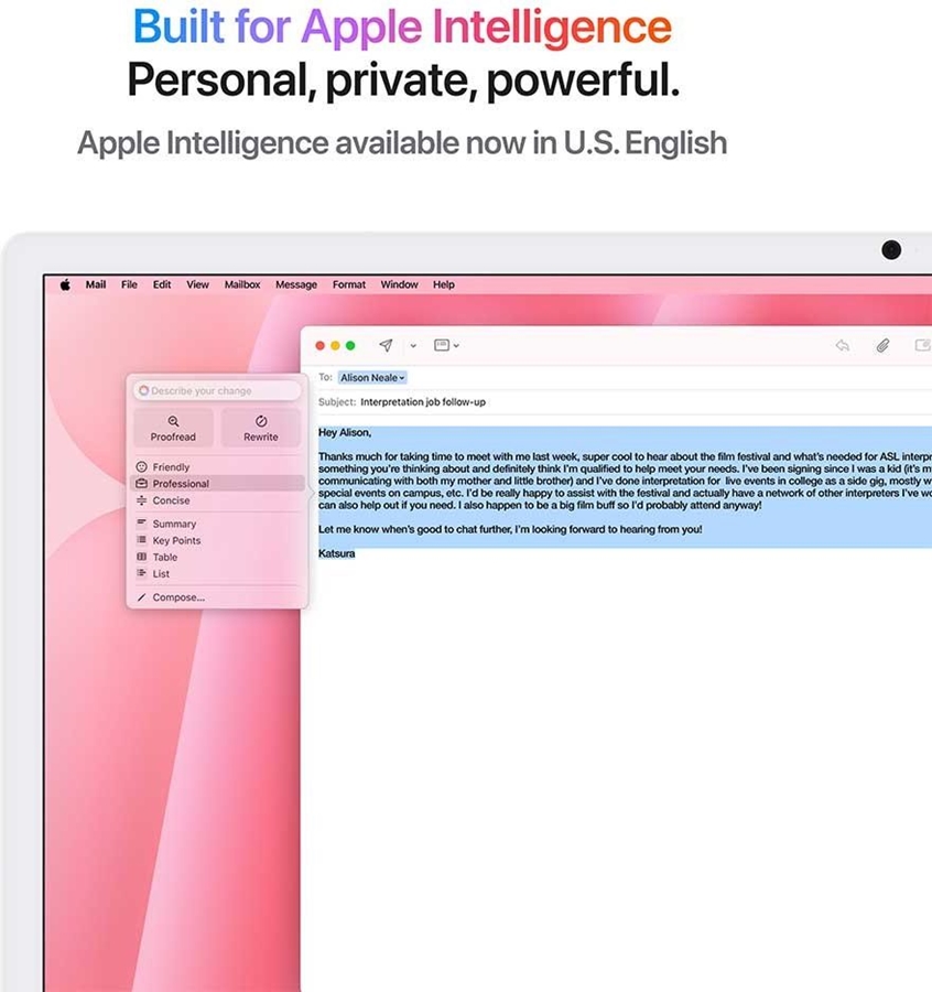 Apple iMac 24" Roze (2024) – M4 chip, 10 CPU/GPU, 16GB/512GB SSD 4