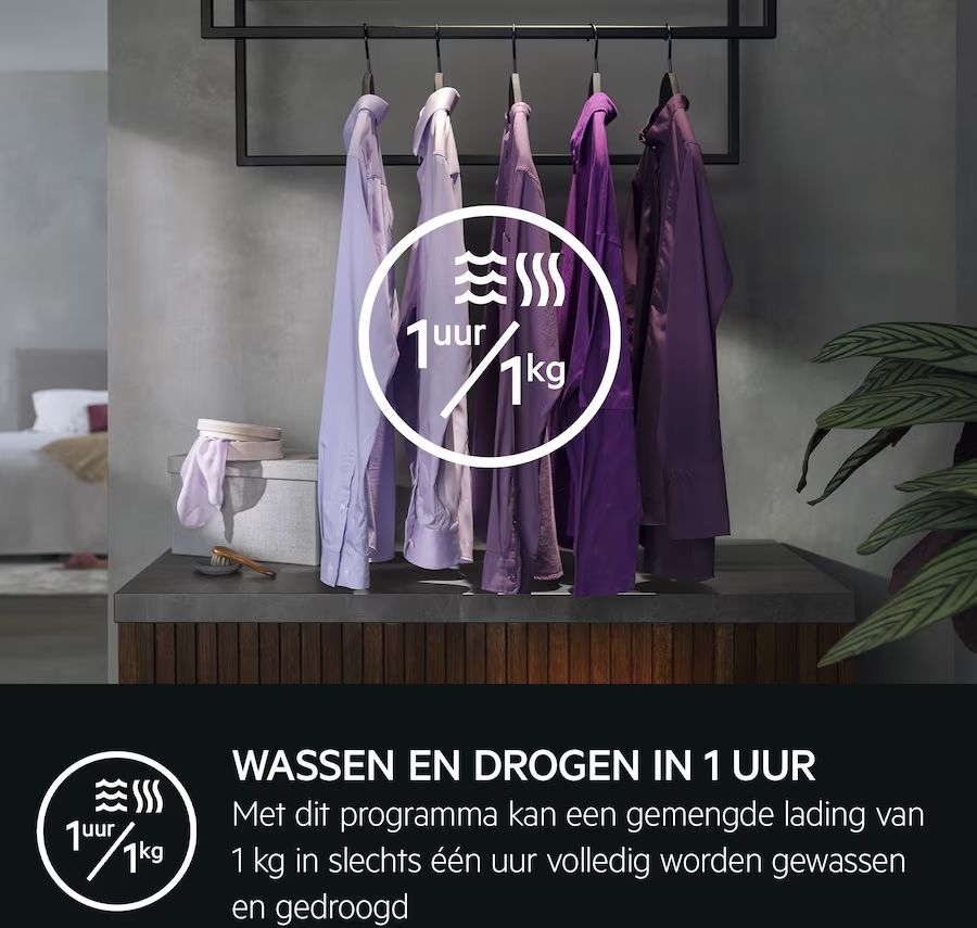 AEG LWR73864 7000 Series ProSteam Condensatie Was-droogcombinatie 8