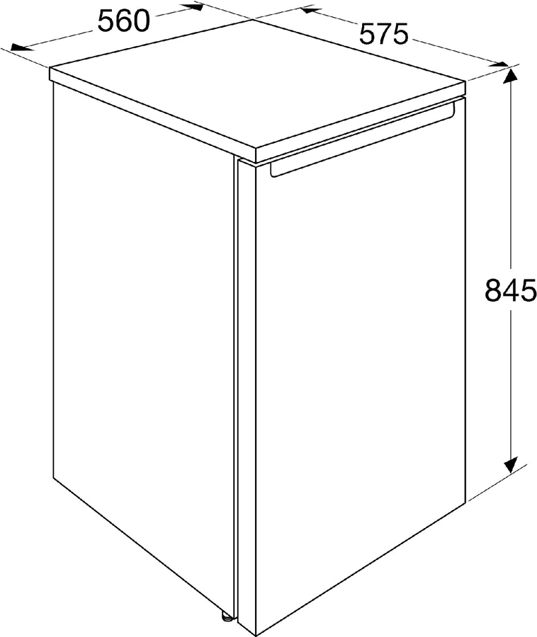 ETNA KVV856WIT Tafelmodel Koelkast 13
