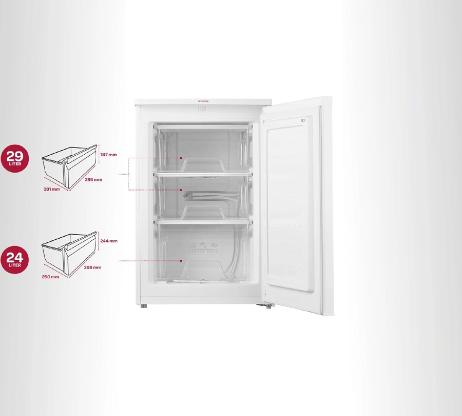 Inventum VR550 Tafelmodel Vriezer 9