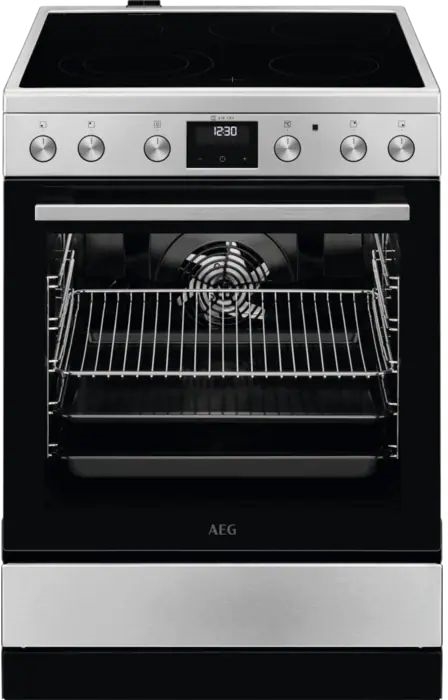 AEG CCB6443BBM Elektrisch Fornuis met Keramische Kookplaat en Elektrische Oven 1