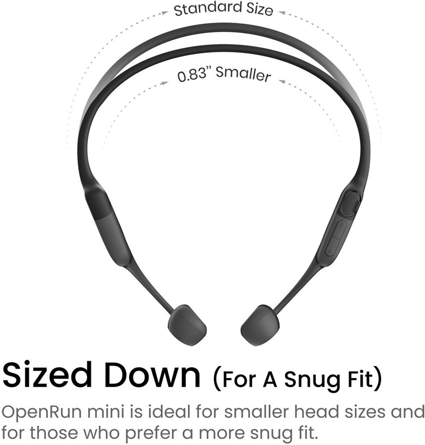 Shokz OpenRun Mini USB-C Zwart hoofdtelefoon 3