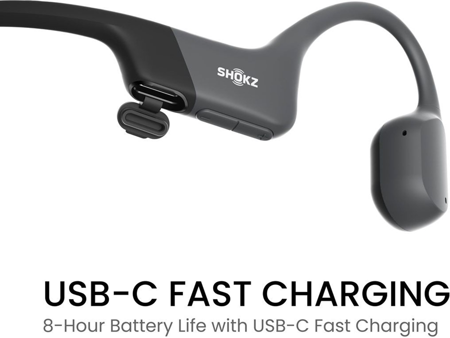 Shokz OpenRun Mini USB-C Zwart hoofdtelefoon 4