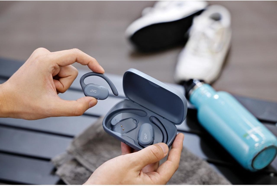 JVC HA-NP40T Nearphones open-ear oordopjes - Blauw  6