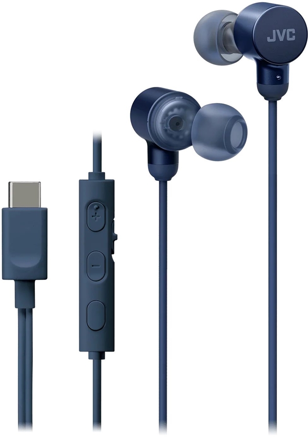 JVC HA-FR29UC bedrade in-ear oordopjes - Blauw 1