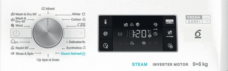 Whirlpool FFWDB 964489 WV EE Was-droogcombinatie 8