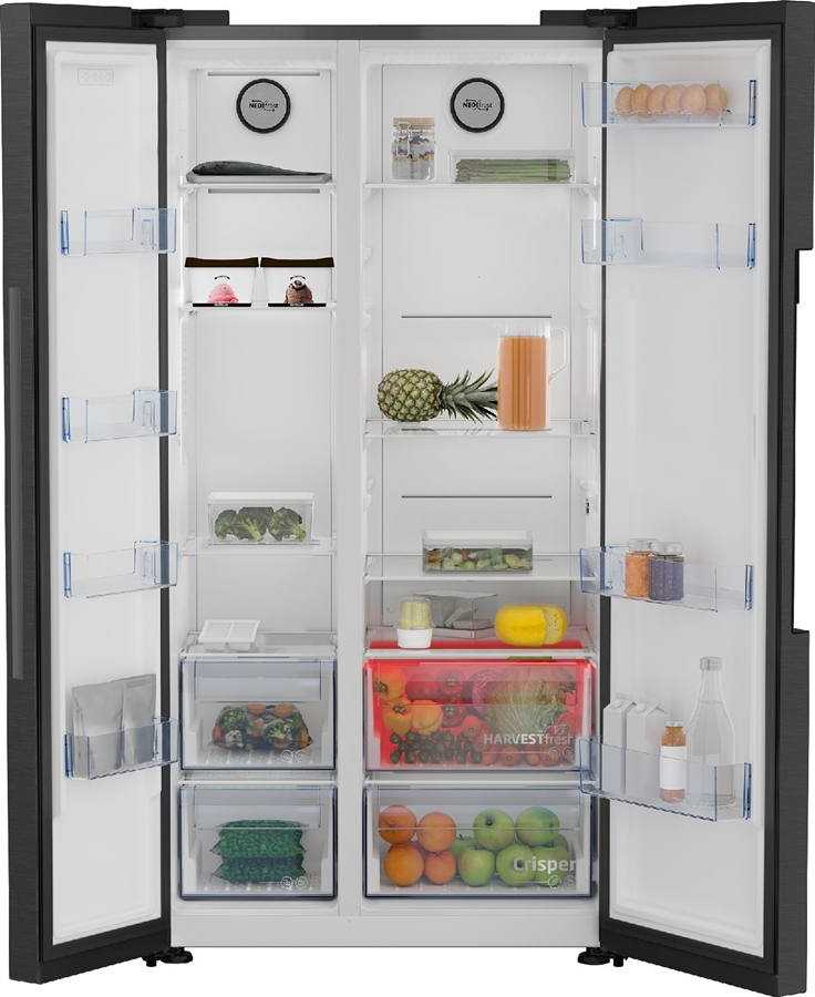 Beko B3GNE644HXR HarvestFresh Side-by-Side NoFrost Koel-vriescombinatie  4