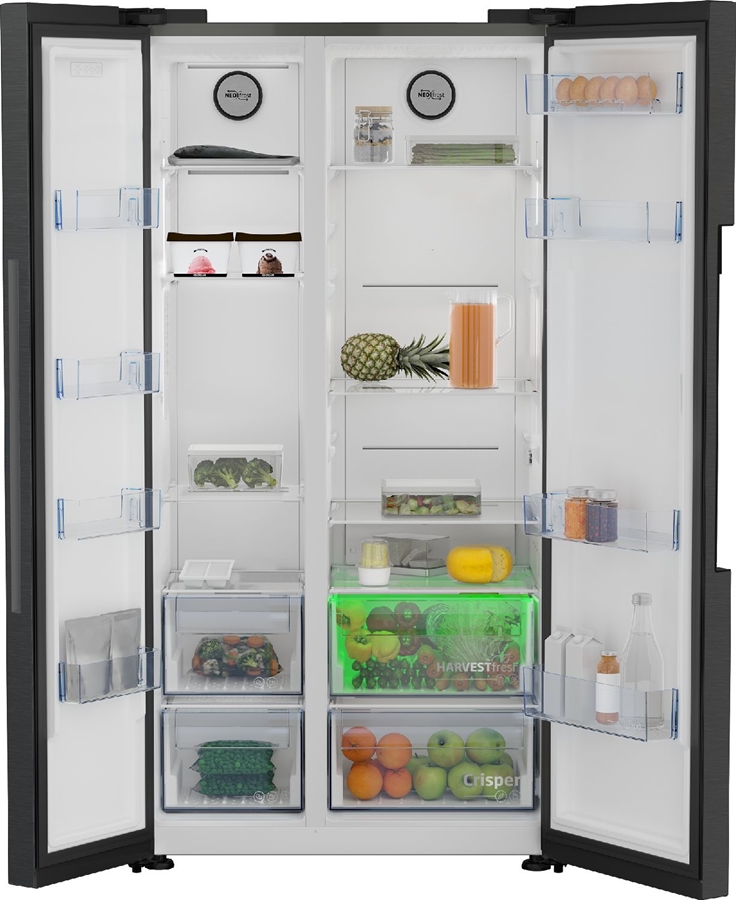 Beko B3GNE644HXR HarvestFresh Side-by-Side NoFrost Koel-vriescombinatie  5