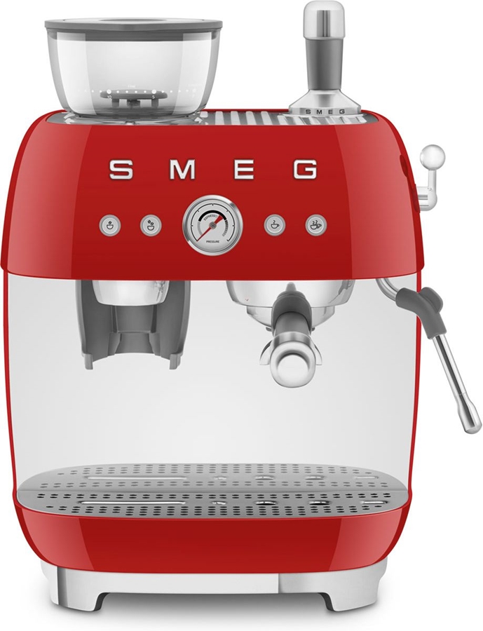 SMEG EGF03RDEU Handmatige Espressomachine 50's Style - Rood  1