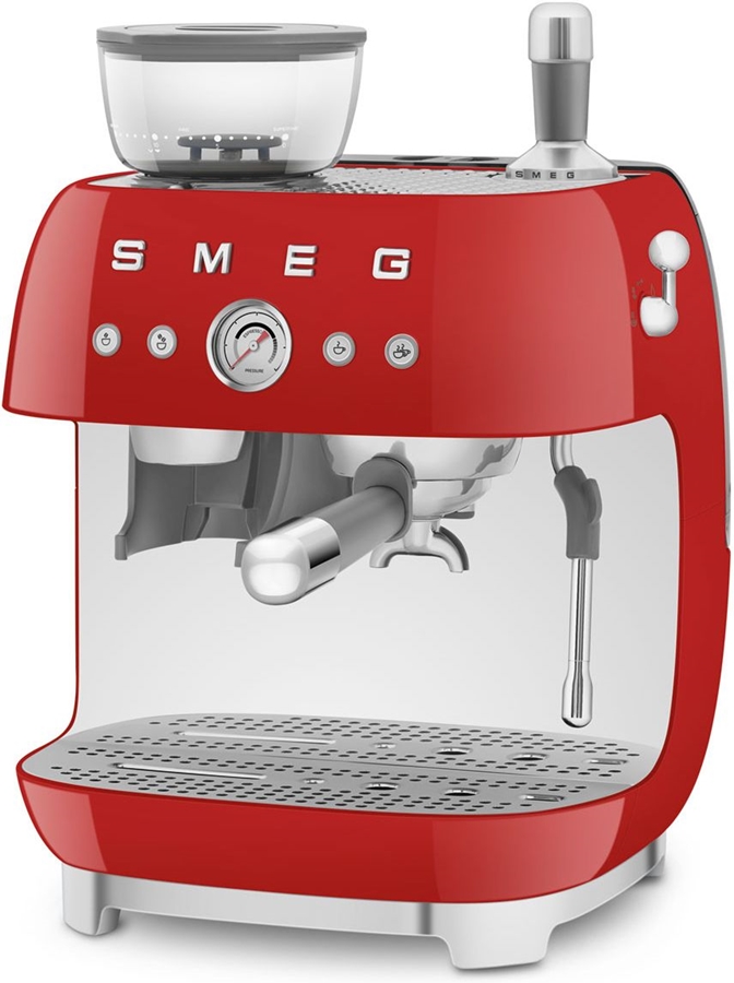 SMEG EGF03RDEU Handmatige Espressomachine 50's Style - Rood  4