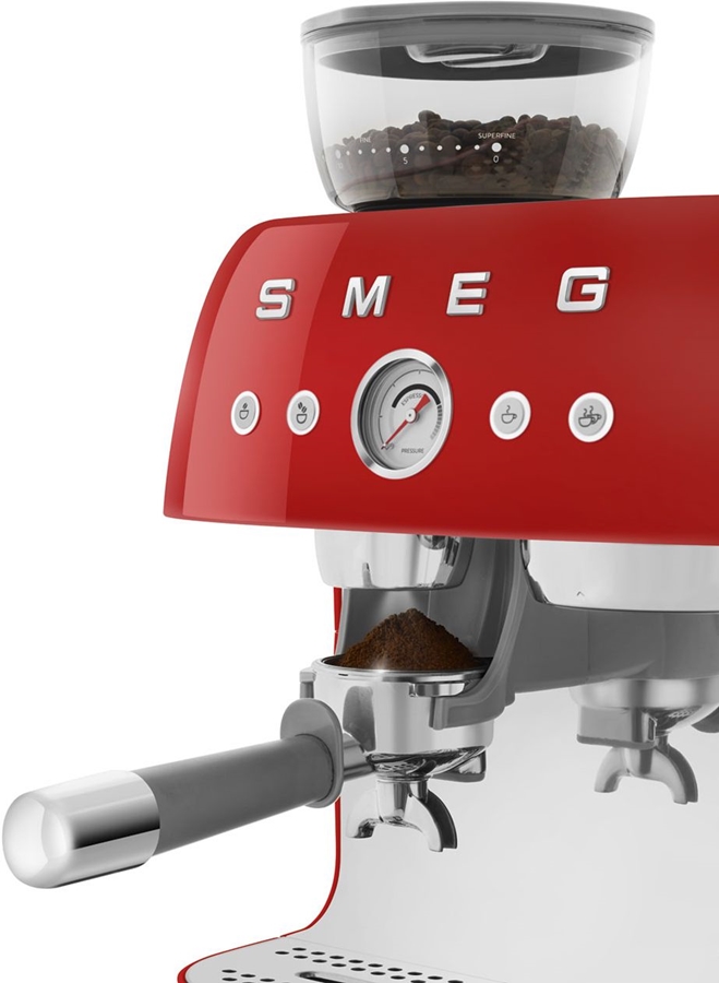 SMEG EGF03RDEU Handmatige Espressomachine 50's Style - Rood  6