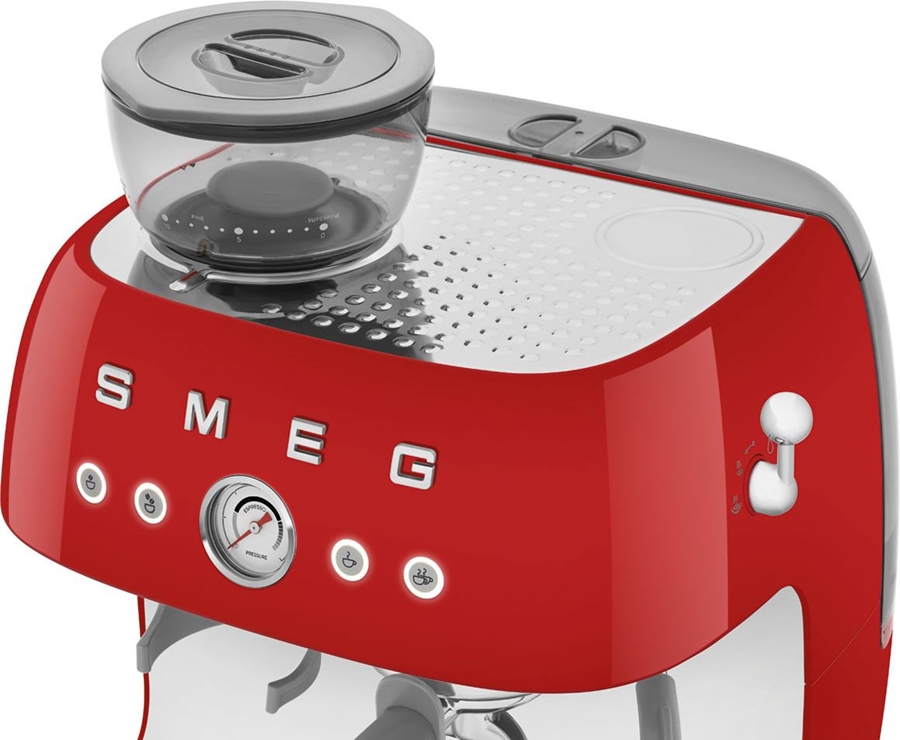 SMEG EGF03RDEU Handmatige Espressomachine 50's Style - Rood  7