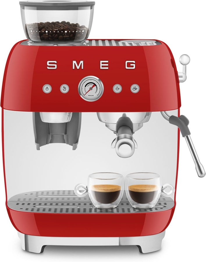 SMEG EGF03RDEU Handmatige Espressomachine 50's Style - Rood  8