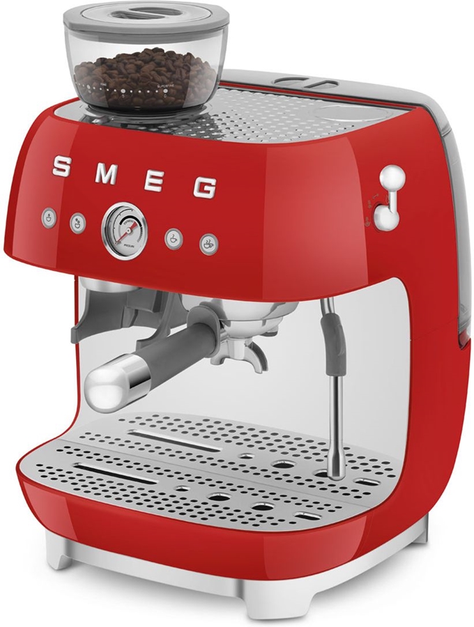 SMEG EGF03RDEU Handmatige Espressomachine 50's Style - Rood  9