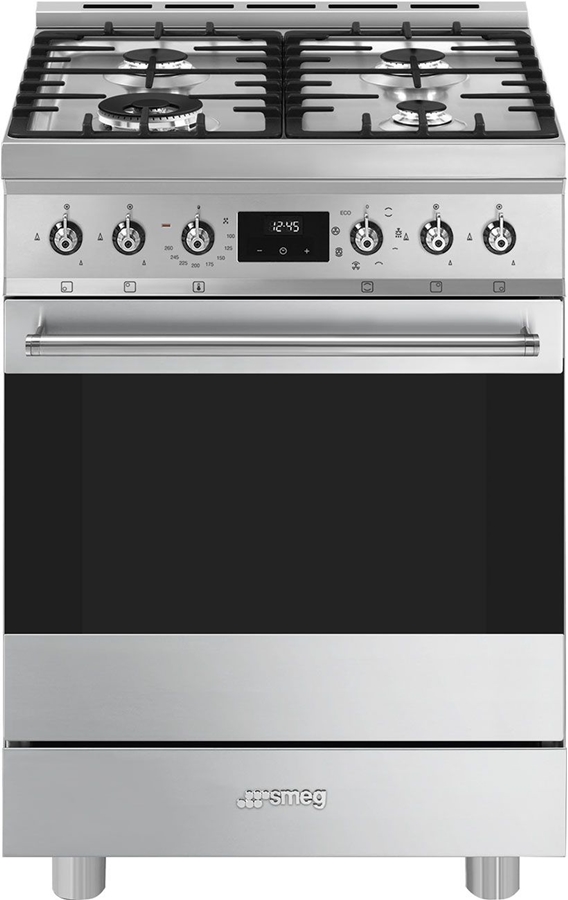 SMEG C6GMXNLK2 Classici Gasfornuis met Elektrische Oven - RVS  1