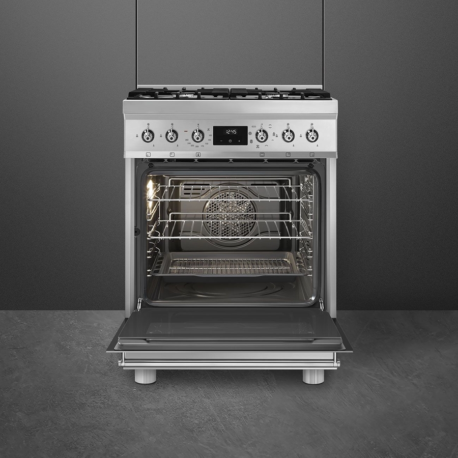 SMEG C6GMXNLK2 Classici Gasfornuis met Elektrische Oven - RVS  2