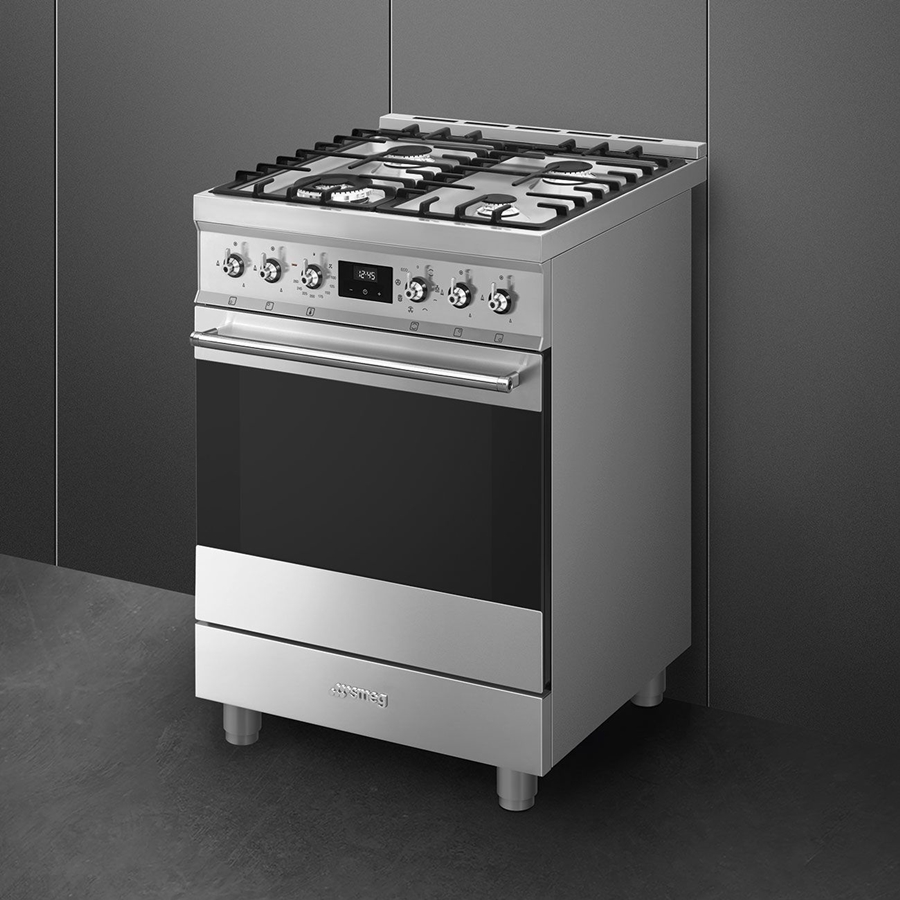 SMEG C6GMXNLK2 Classici Gasfornuis met Elektrische Oven - RVS  4