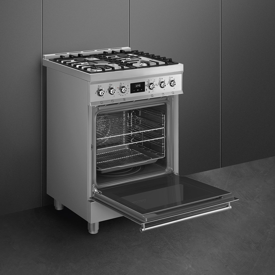 SMEG C6GMXNLK2 Classici Gasfornuis met Elektrische Oven - RVS  5