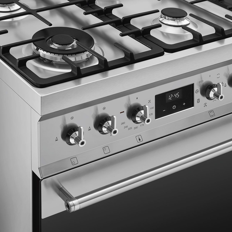 SMEG C6GMXNLK2 Classici Gasfornuis met Elektrische Oven - RVS  7