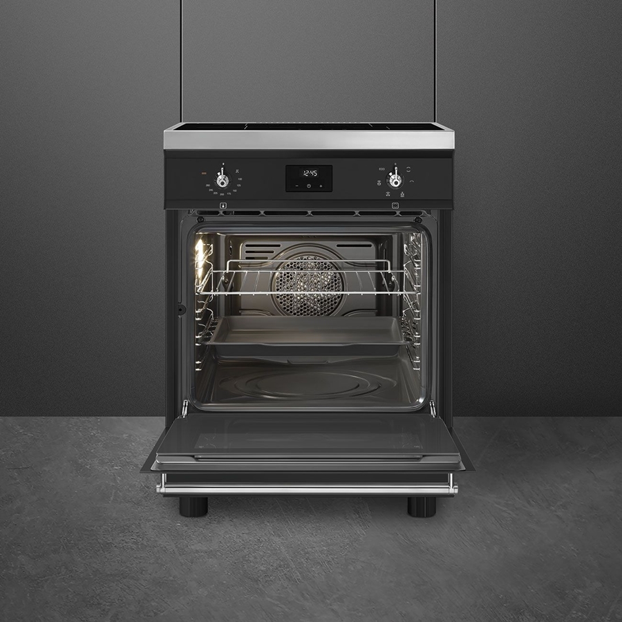 SMEG C6IMMBT2 Classici Inductiefornuis met Elektrische Oven - Zwart 2