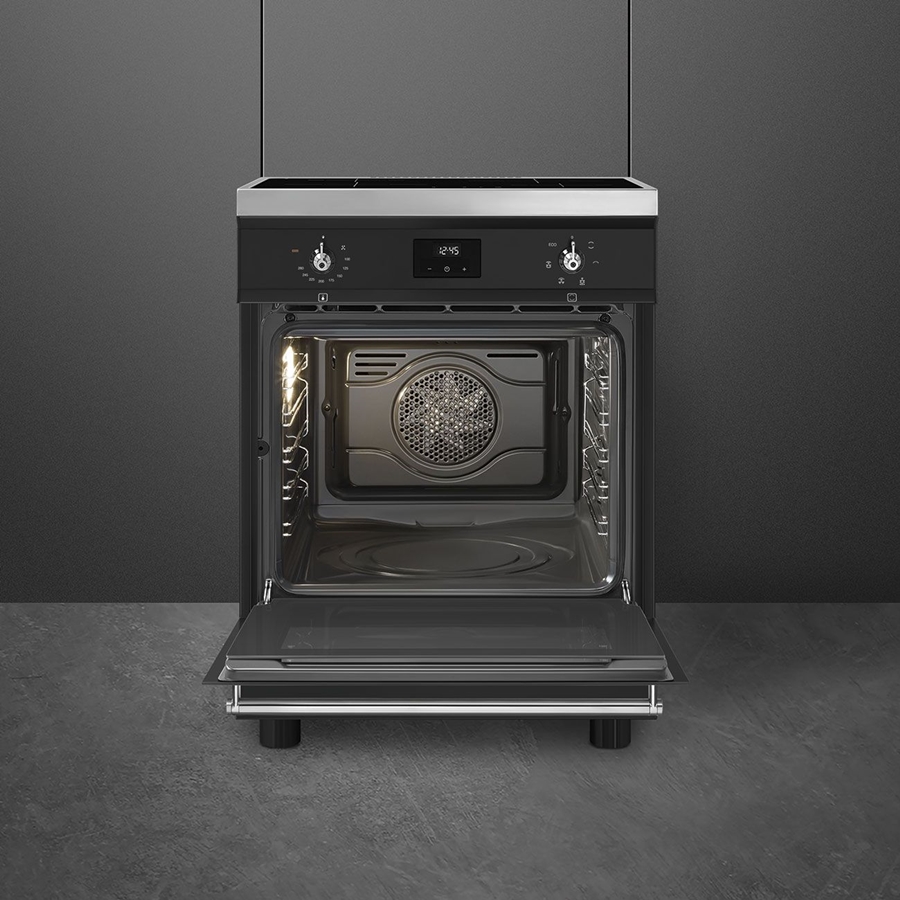 SMEG C6IMMBT2 Classici Inductiefornuis met Elektrische Oven - Zwart 3